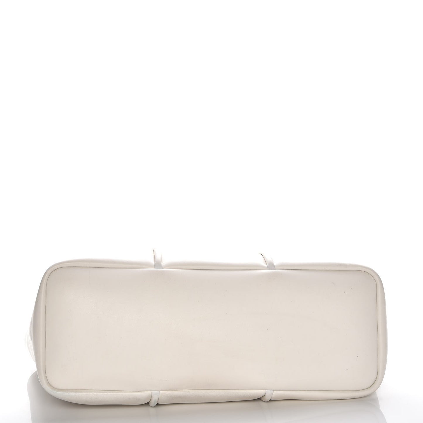 Calfskin Tubo Horizontal Tote Chalk