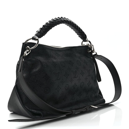 Louis Vuitton Mahina Beaubourg Hobo MM Black 3 of 11