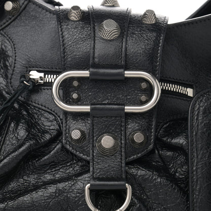 Balenciaga Agneau Arena Medium Le Cagole Shoulder Bag Black 7 of 11
