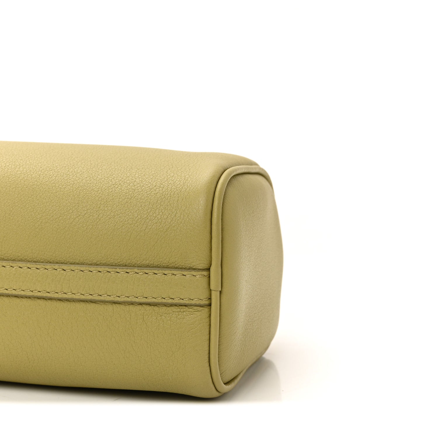 Calfskin Triangle Pouch Shoulder Bag Pistachio Green