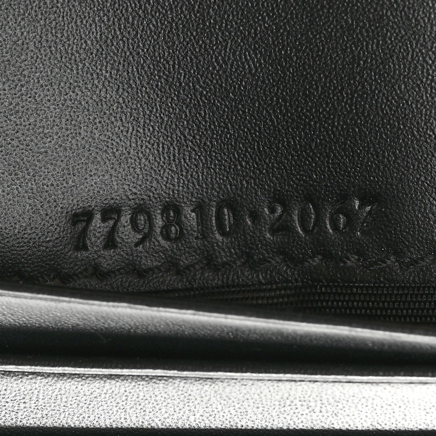 Gucci Guccissima Card Case Wallet Black 7 of 8