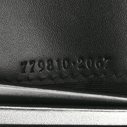 Gucci Guccissima Card Case Wallet Black 7 of 8