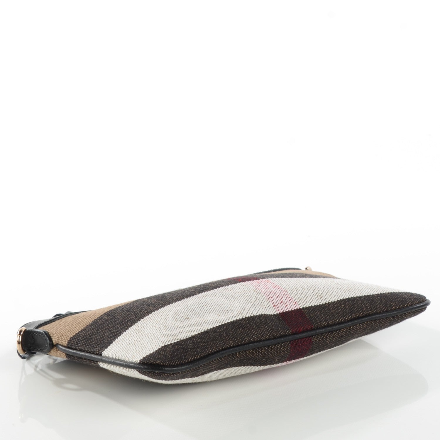 Burberry Mega Check Peyton Crossbody Clutch Bag Black 4 of 8
