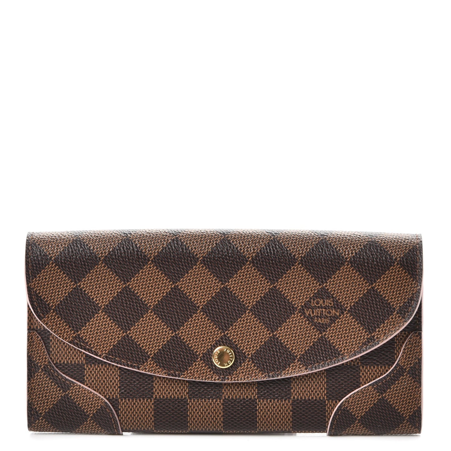 Damier Ebene Caissa Wallet Rose Ballerine