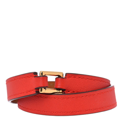 Hermes Swift Rivale Double Tour Bracelet M Capucine 3 of 5
