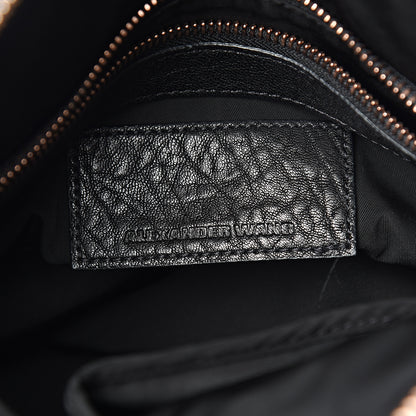 Alexander Wang Pebbled Lambskin Rocco Black Rose Gold Hardware 5 of 8