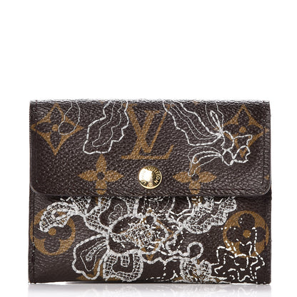 Louis Vuitton Monogram Dentelle Ludlow Wallet Silver 1 of 9