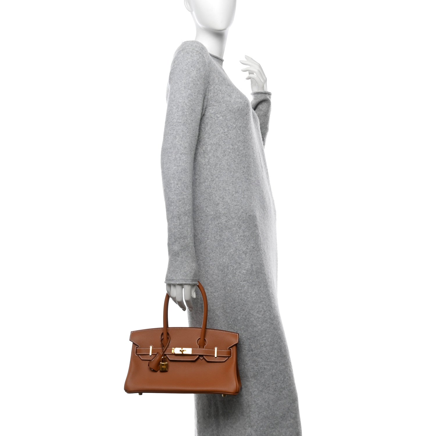 Hermes Evercolor Shoulder Birkin Light 29 Gold 2 of 11