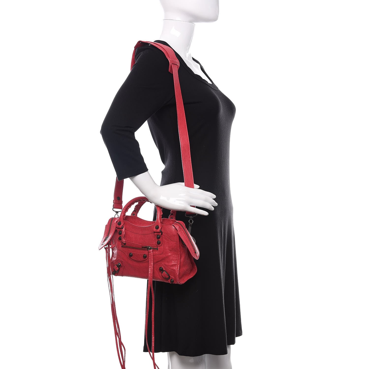 Balenciaga Agneau Classic Hardware Mini City Rose Thulian 4 of 14
