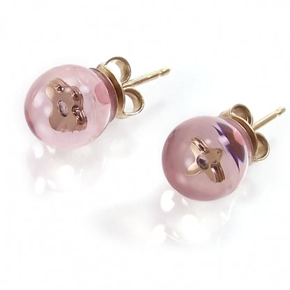 Louis Vuitton Inclusion Ball Fleur Earrings Translucent Pink 1 of 4
