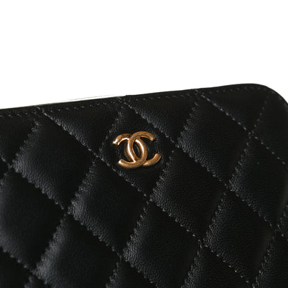 Chanel Lambskin Quilted CC Pearl Crush Camera Case Black 11 of 12