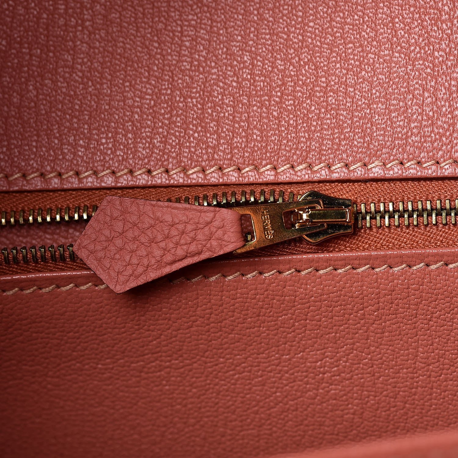 Hermes Togo Birkin 35 Rose Thé 12 of 34