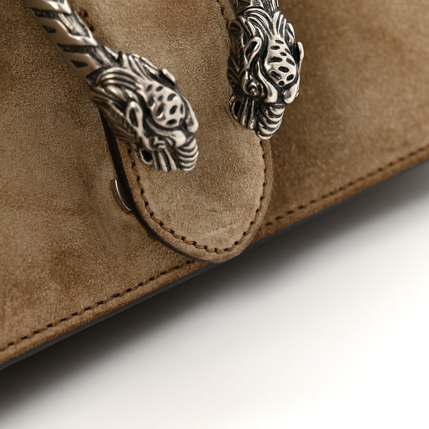 Suede Small Dionysus Shoulder Bag Taupe