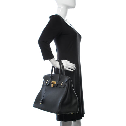 Hermes Togo Birkin 35 Black 2 of 34