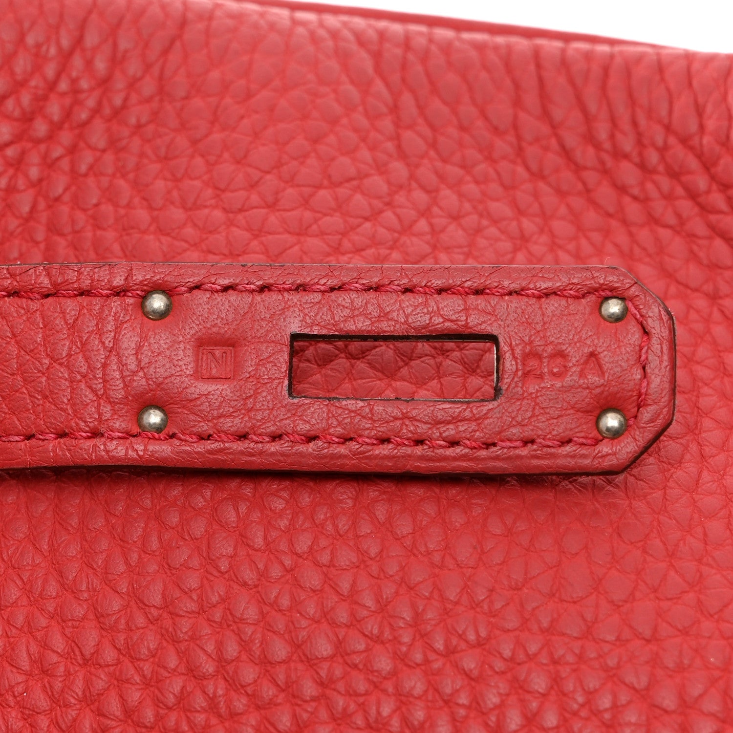 Hermes Taurillon Clemence Birkin 40 Rouge Venetian 6 of 15