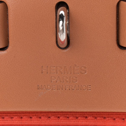 Hermes Vache Hunter Toile Herbag Zip 31 PM Capucine Fauve 7 of 21