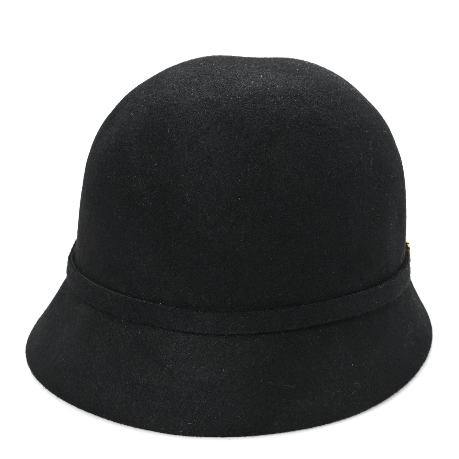 Christian Dior Wool Felt Tulip Hat 57 Black 6 of 8