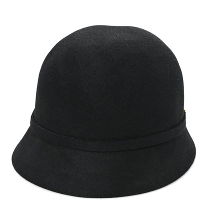 Christian Dior Wool Felt Tulip Hat 57 Black 6 of 8