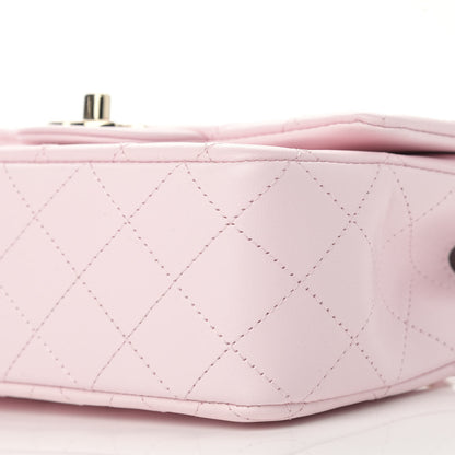 Chanel Lambskin Quilted Mini Top Handle Rectangular Flap Light Pink 10 of 10