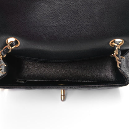 Chanel Caviar Quilted Mini Rectangular Flap Black 6 of 8