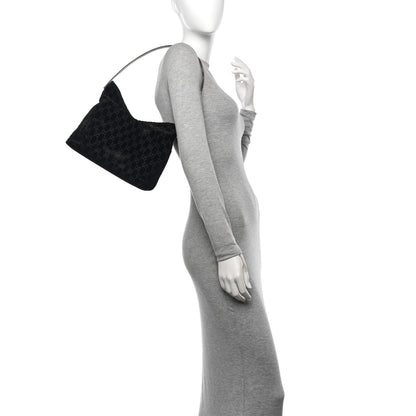 Gucci Velvet Hobo Black 2 of 10