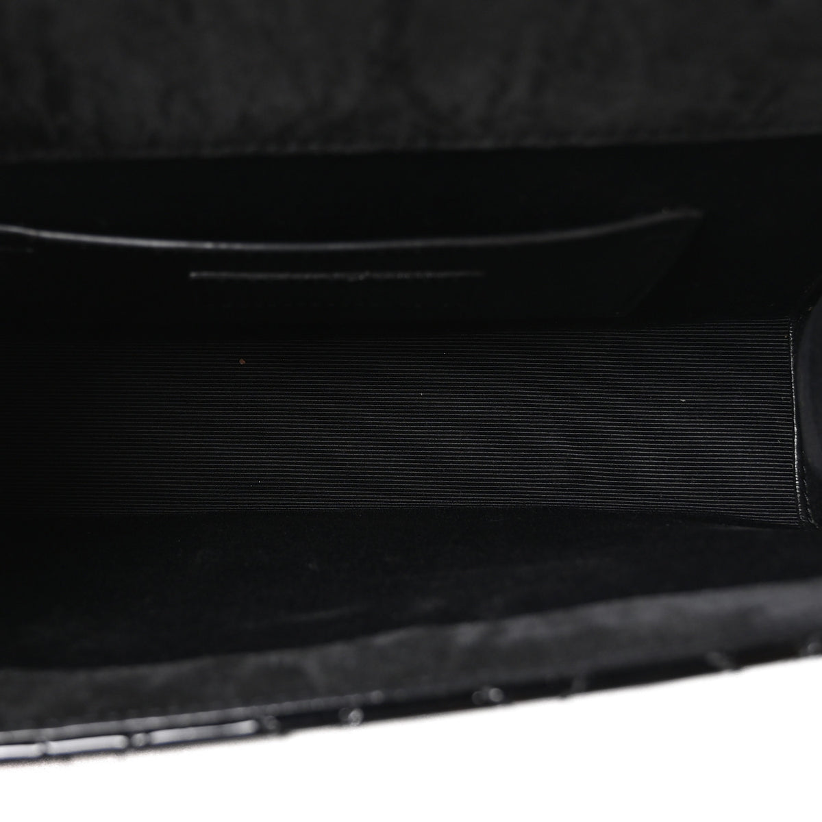 Saint Laurent Patent Mixed Matelasse Triquilt Small Monogram Satchel Black 5 of 11