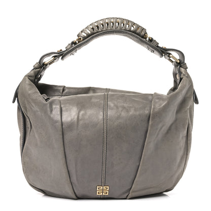 Givenchy Calfskin Braided Hobo Grey 1 of 10