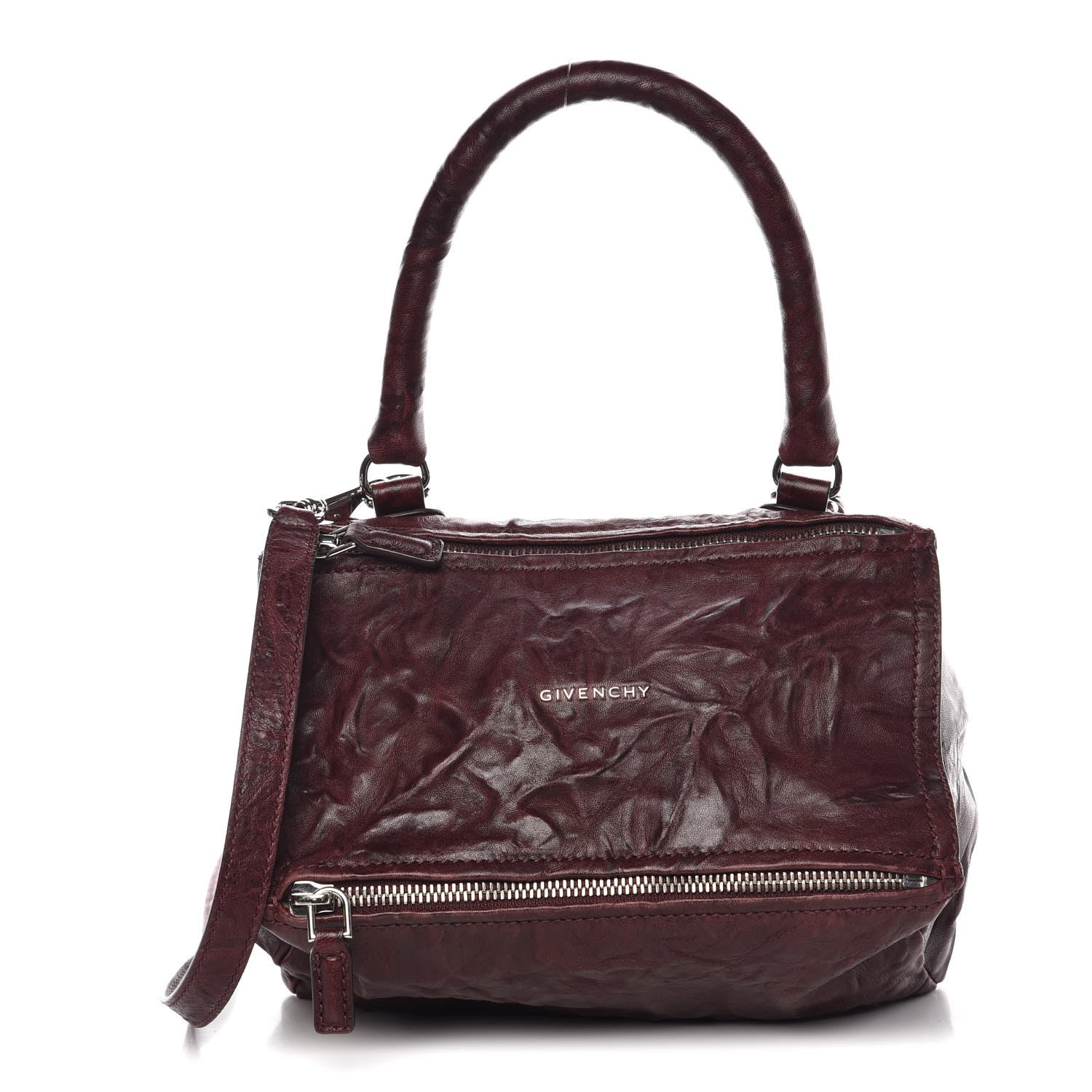 Givenchy Tumbled Sheepskin Small Pandora Oxblood 1 of 16