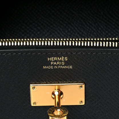 Hermes Epsom Kelly Wallet To Go Black 6 of 9