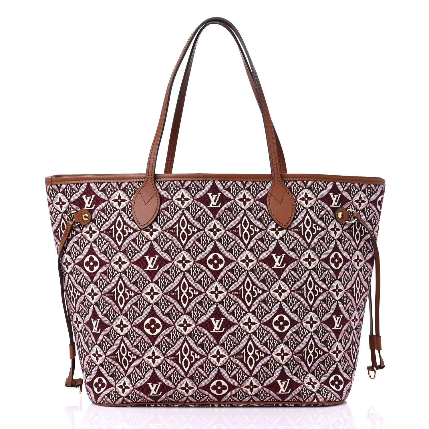 Louis Vuitton Jacquard Since 1854 Neverfull MM Bordeaux 2 of 15