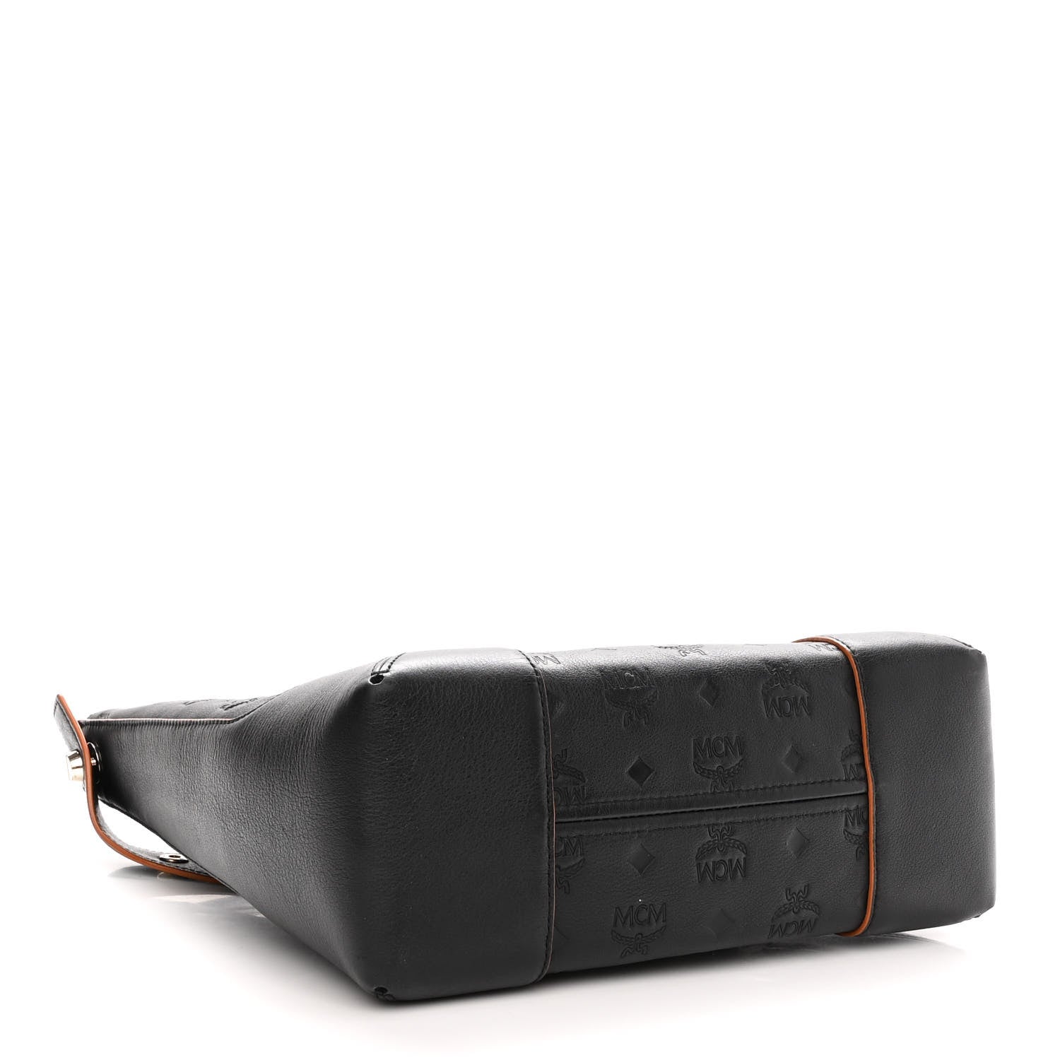 MCM Calfskin Ottomar Monogram Medium Klara Hobo Black 4 of 10