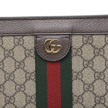 Gucci GG Supreme Monogram Web Medium Ophidia Chain Shoulder Bag Brown 8 of 12