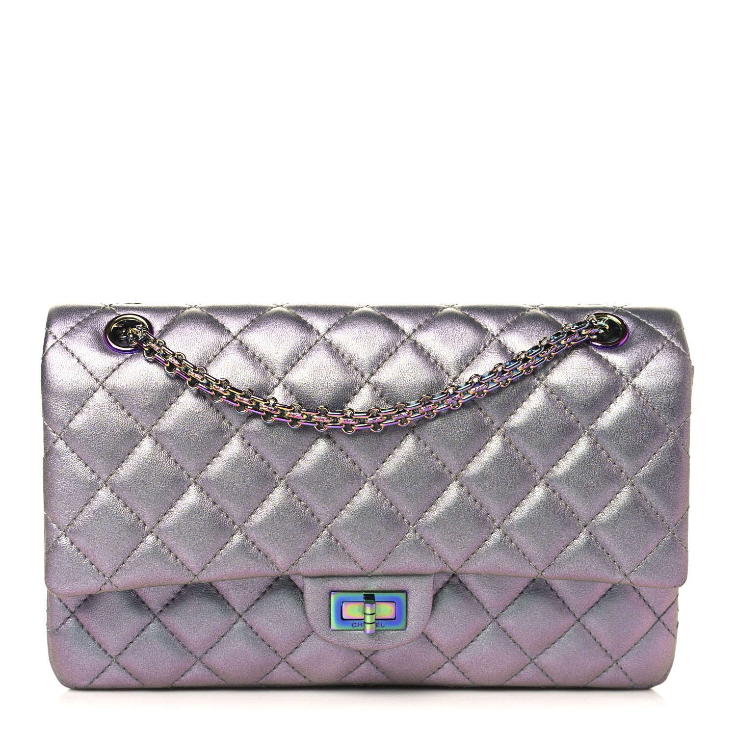 Chanel Iridescent Lambskin Quilted 2.55 Reissue 226 Flap Light Purple 1 of 10