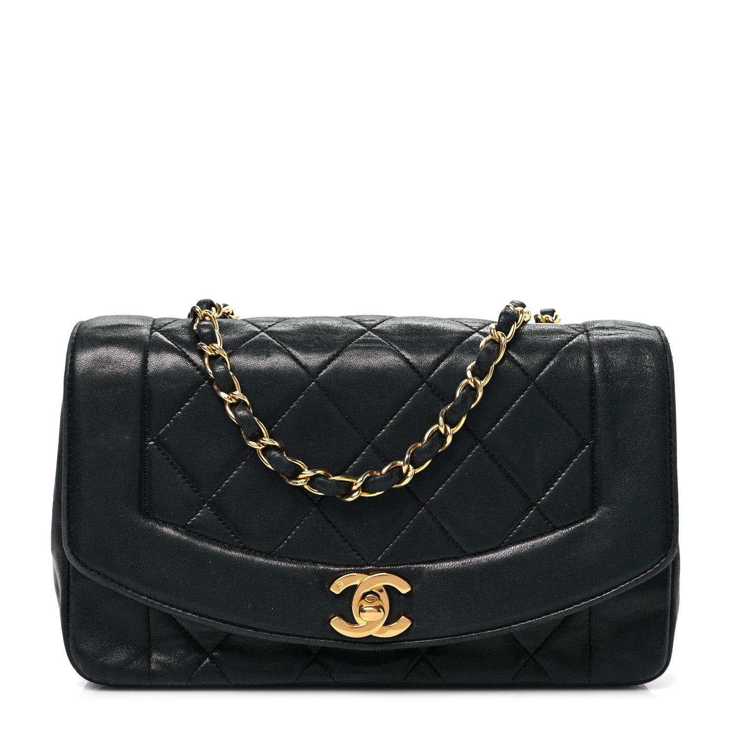Chanel Lambskin Quilted Small Single Flap Black 1 of 7