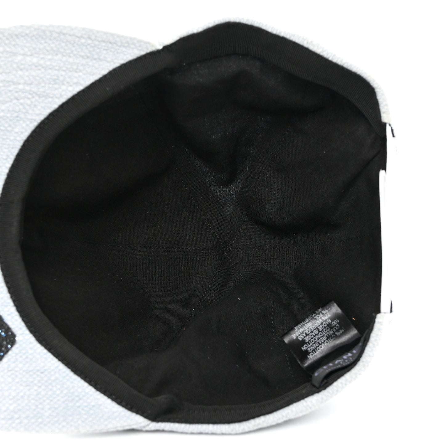Tweed Sequin Airline CC Cap Hat Light Blue