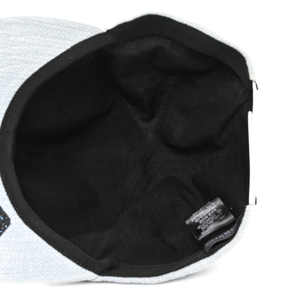 Chanel Tweed Sequin Airline CC Cap Hat Light Blue 7 of 8
