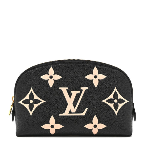 Empreinte Monogram Giant Cosmetic Pouch Black Beige