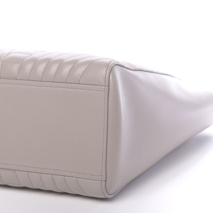 Prada Soft Calfskin Impunture Diagramme Double Zip Tote Pomice 8 of 9
