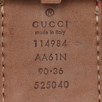 Gucci Guccissima Interlocking G 40mm Belt 90 36 Red 5 of 8