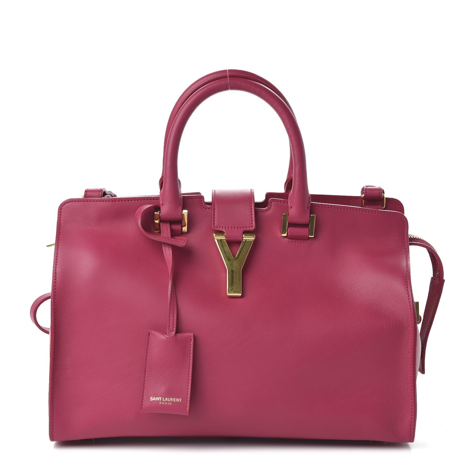 Saint Laurent Calfskin Small Classic Y Cabas Fuchsia 1 of 11