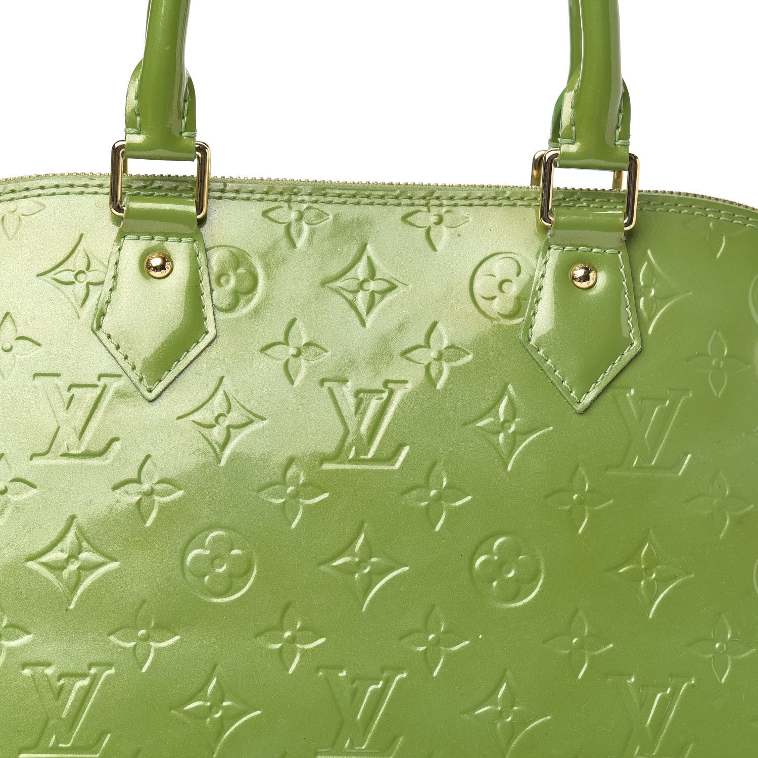 Louis Vuitton Vernis Alma GM Vert Tonic 13 of 15
