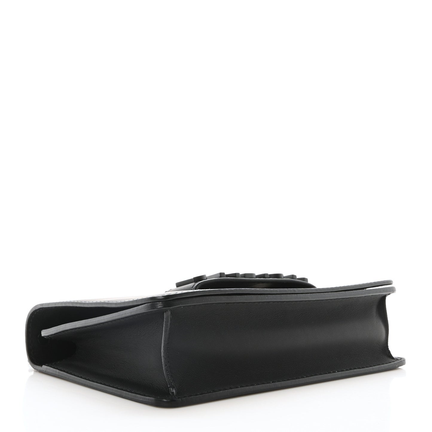 Ultra Matte Calfskin J'Adior Chain Flap Bag Black