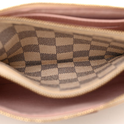 Louis Vuitton Damier Azur Double Zip Pochette 6 of 12