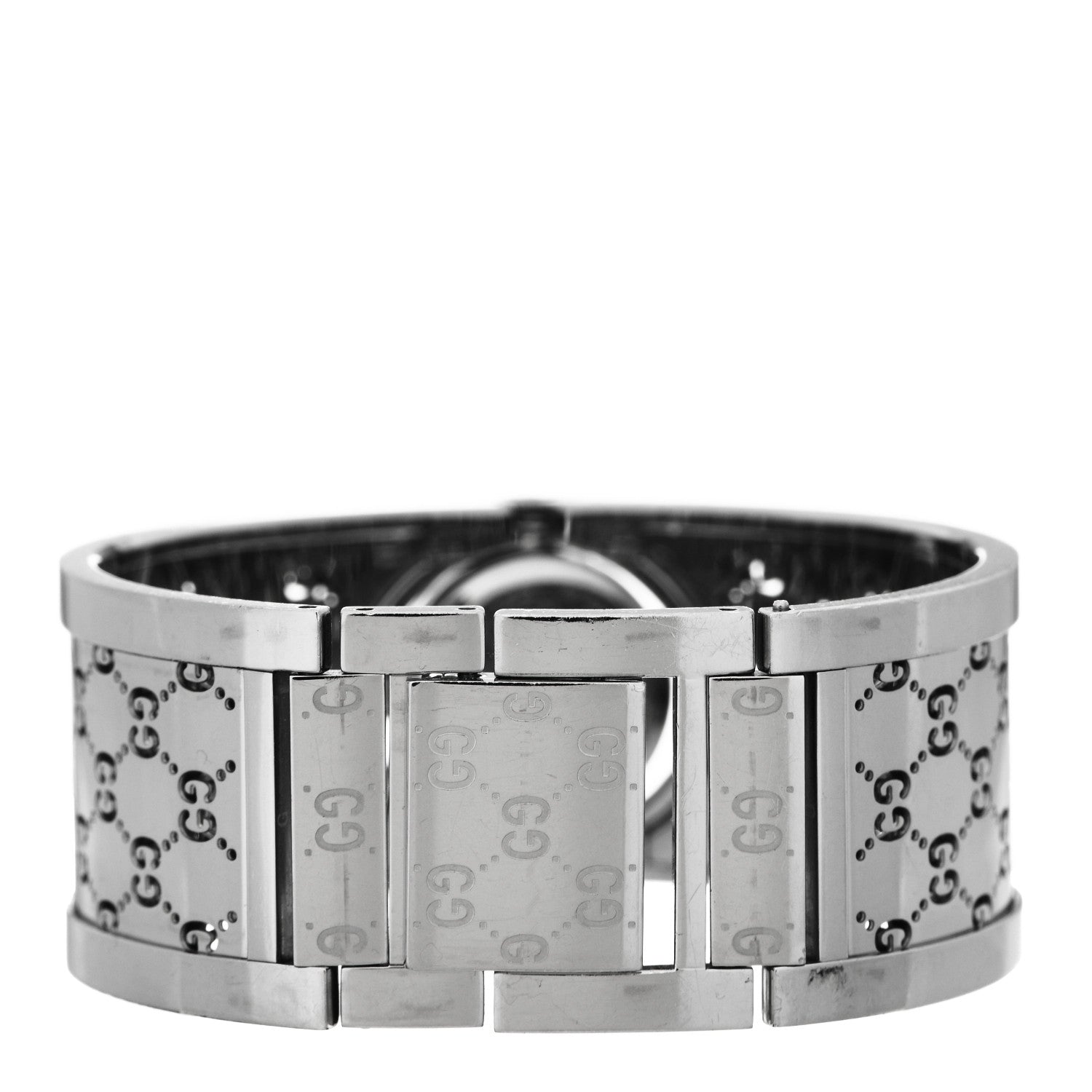Gucci Stainless Steel Diamond Bezel Mother of Pearl 23mm Twirl Quartz Watch 3 of 4