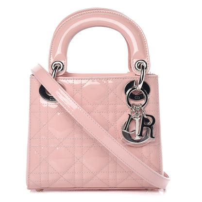 Christian Dior Patent Cannage Mini Lady Dior Pink 1 of 10