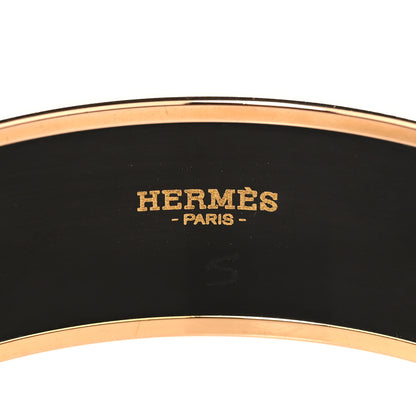 Hermes Enamel Printed Wide Les Cannes Bracelet 70 Baroque 4 of 7