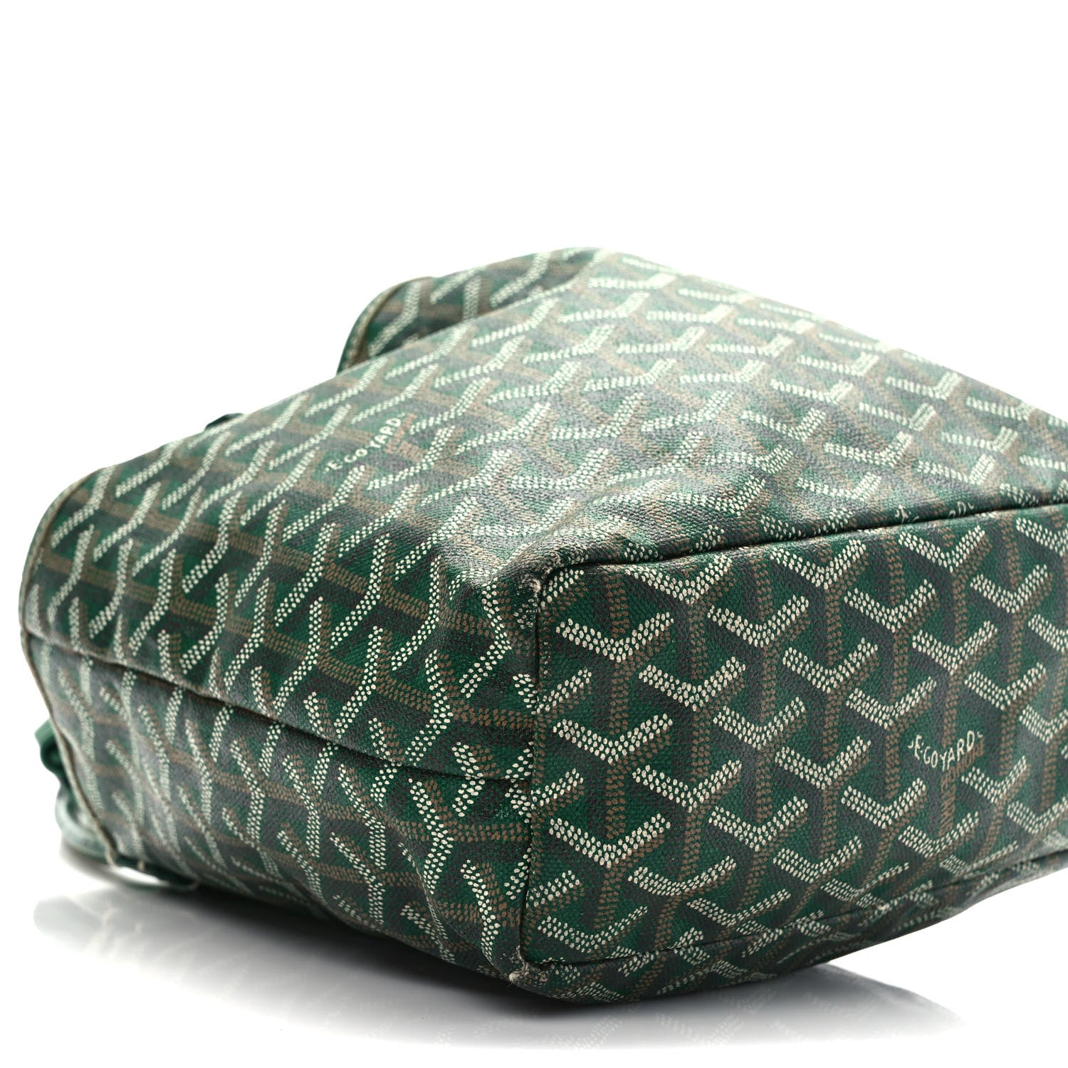 Goyard Goyardine Saint Louis Junior Jr PM Tote Green 7 of 11