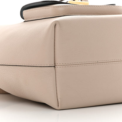Louis Vuitton Calfskin Lockme Bucket MM Greige 8 of 11