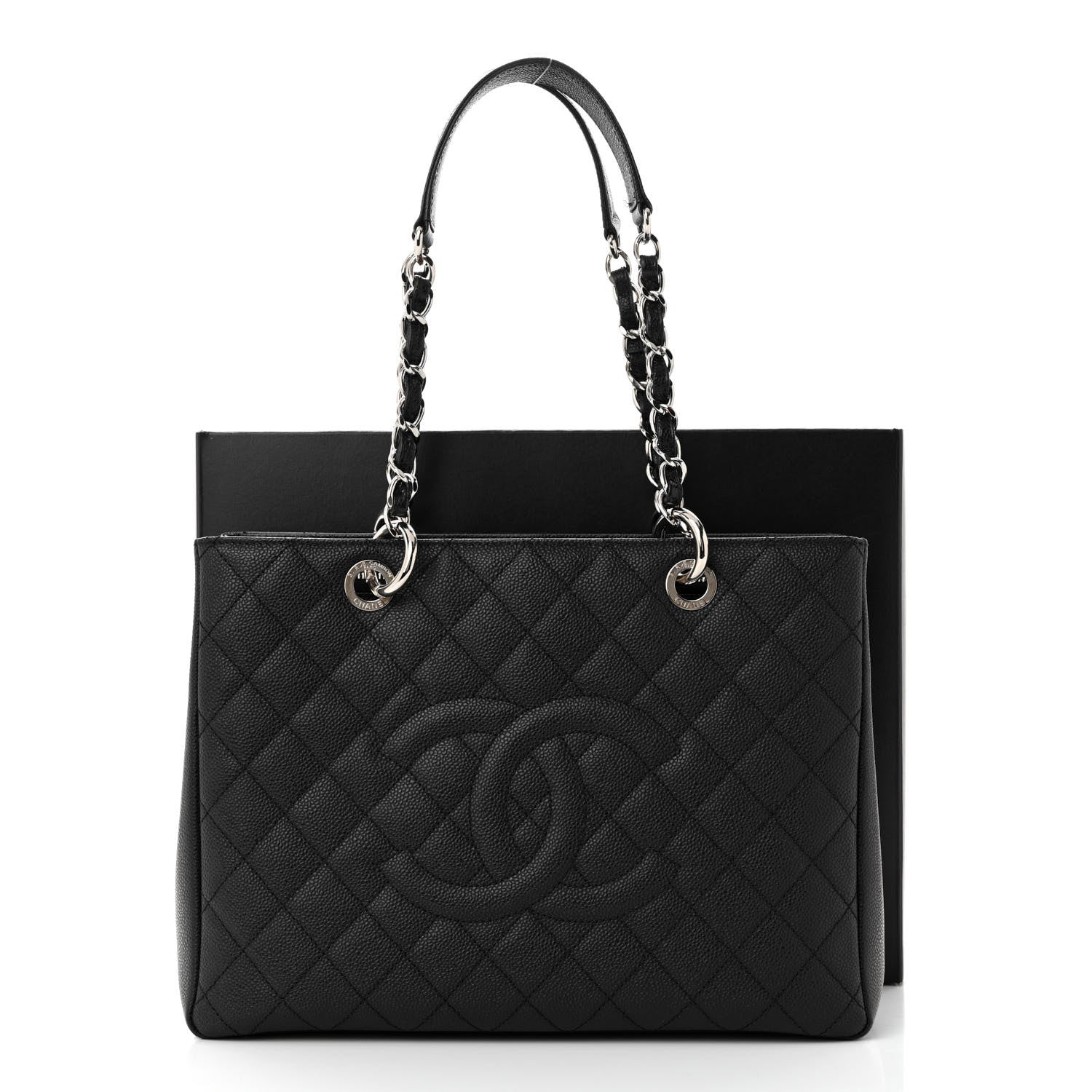 Chanel Caviar Quilted Grand Shopping Tote GST Black 13 of 13