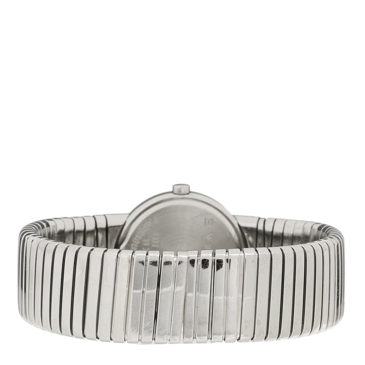 Bulgari Stainless Steel Diamond 26mm Tubogas Quartz Watch Black 3 of 4